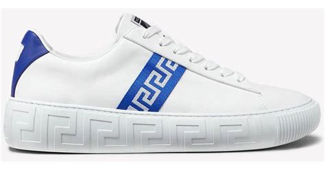 versace greca leather sneakers